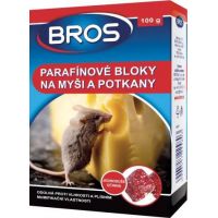 BROS rodenticid parafínové bloky na myši a potkany 100g