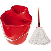 Úklid. soupr. - mop bavlněný 160g, červená