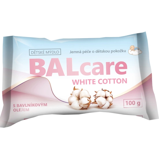 Mýdlo Balcare tuhé 100g KIDS WHITE COTTON