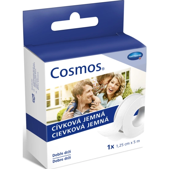 Náplast 1,25cmx5m cívková jemná Cosmos