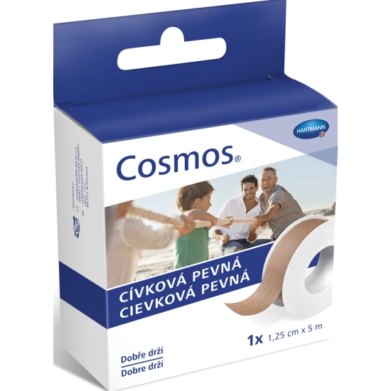 Náplast 1,25cmx5m cívková pevná Cosmos
