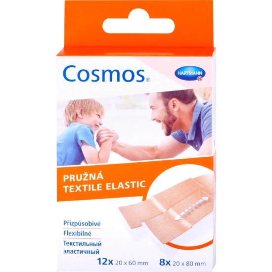 Náplast 2vel. pružná 20ks Cosmos