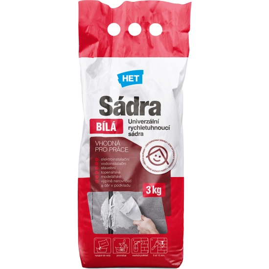Sádra bílá 3kg