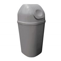 Koš odp. DIN DON 50 l stříbrný