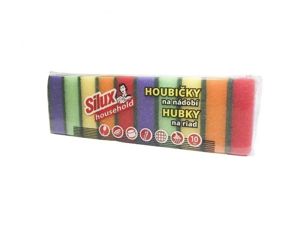 SILUX HOUSEHOLD houbičky na nádobí 10 ks