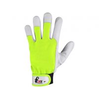 Rukavice TECHNIK HV, kombinované, žluté, vel. 9