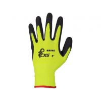 Rukavice WAYNA, máčená v latexu s pískovou úpravou, blistr, vel. 8