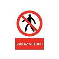 Tab.Zákaz vstupu samolepa A5