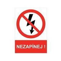 Tab.Nezapínej samolepa A5
