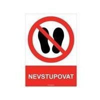 Tab.Nevstupovat samolepa A5
