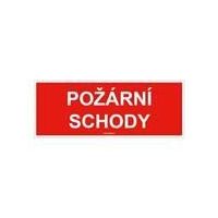Tab.Požární schody 210x80mm samolepa
