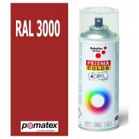 Sprej PRISMA COLOR RAL 3000M ohnivě červená matná, 400 ml