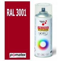 Sprej PRISMA COLOR RAL 3001 signální červená, 400 ml